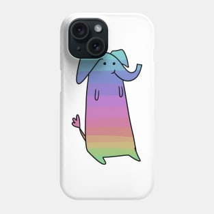 Long Boi Elephant Pink Rainbow Phone Case