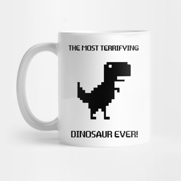 Chrome Dino Offline T Rex Chrome Dinosaur Tasse Teepublic De