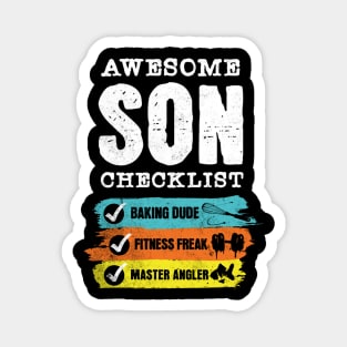 Awesome son checklist Magnet