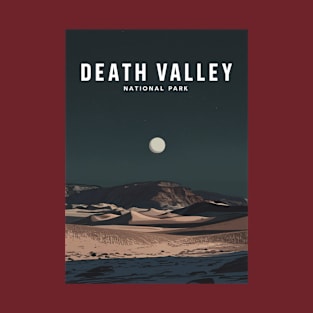 Death Valley National Park Full Moon At Night T-Shirt