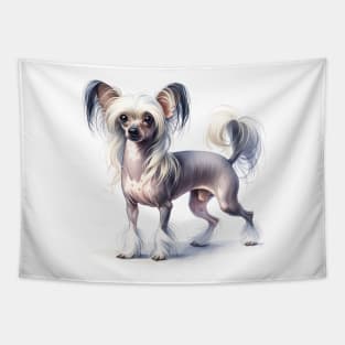 Watercolor Chinese Crested - Beautiful Dog Tapestry