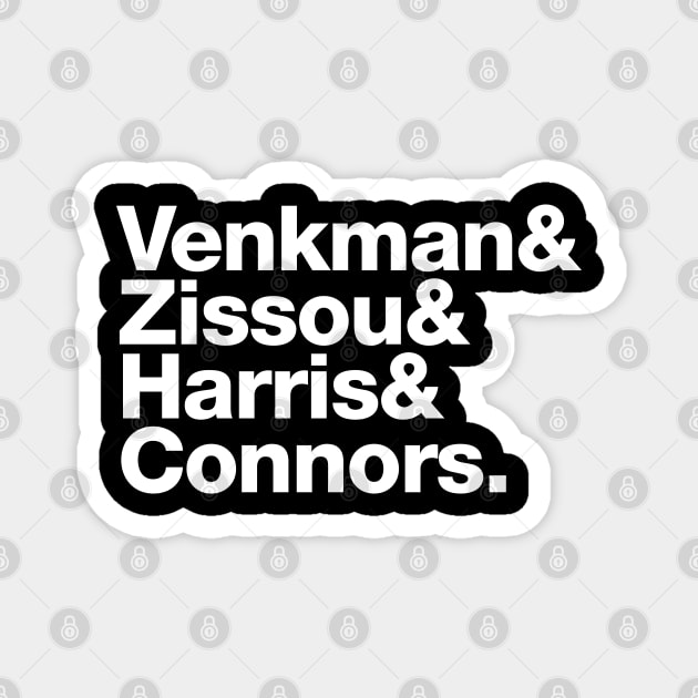 Bill Murray's Supergroup – Venkman & Zissou & Harris & Connors Magnet by thedesigngarden