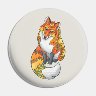 Mandala Fox Pin