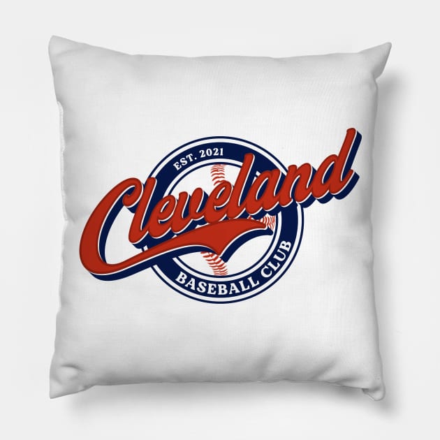 Cleveland Baseball Club Pillow by mbloomstine