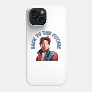 Michael J Fox - goes Back to the Future Phone Case