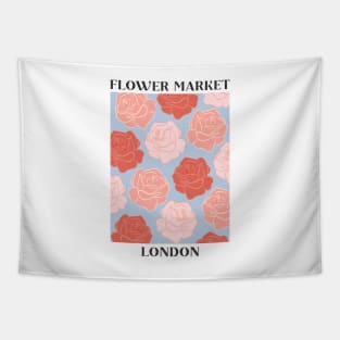 Flower Market London Roses Tapestry