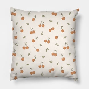 Boho Cherry Pattern Spring Cherries Pillow