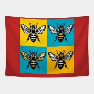 Pop Honey Bee Art - Cool Insect Tapestry