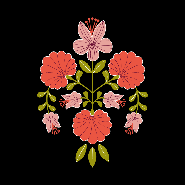 Floral Emblem by Maggiemagoo Designs