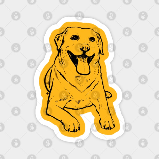 Labrador Magnet by Sketchy