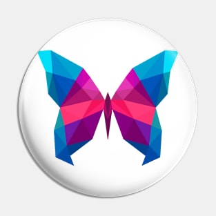 MINIMALIST LOW POLY BUTTERFLY Pin