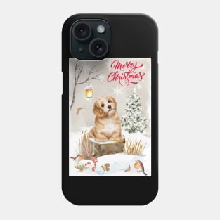 Lhasa Apso Merry Christmas Santa Dog Phone Case