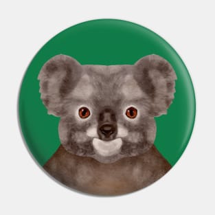 Koala Painting Head Hand drawn Pin