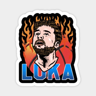 ON FIRE LUKA Magnet