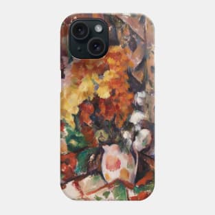 The Flowered Vase by Paul Cezanne Phone Case