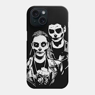 Demon boy and demon girl Halloween spooky romance Phone Case