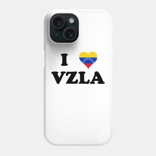 I Love VZLA - Camiseta Bandera Corazon Venezuela Phone Case