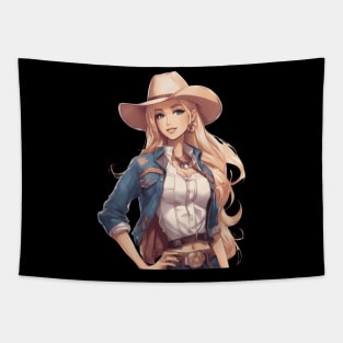 Western Cowgirl Tapestry