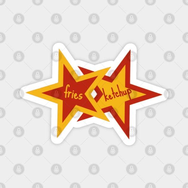 Fries and Ketchup Magnet by radiogalaxy