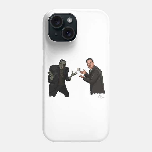 Frankenstein & Hanks Waste a Minute of Our Time Phone Case by 51Deesigns