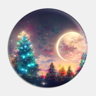 Winter Holiday Chrismas tree Landscap gift designs Series 02 Pin