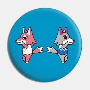 Animal Friends Wolves Pin