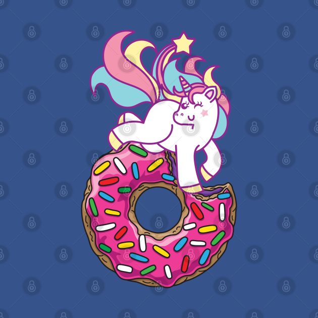 Discover Unicorn & donut - Unicorn - T-Shirt