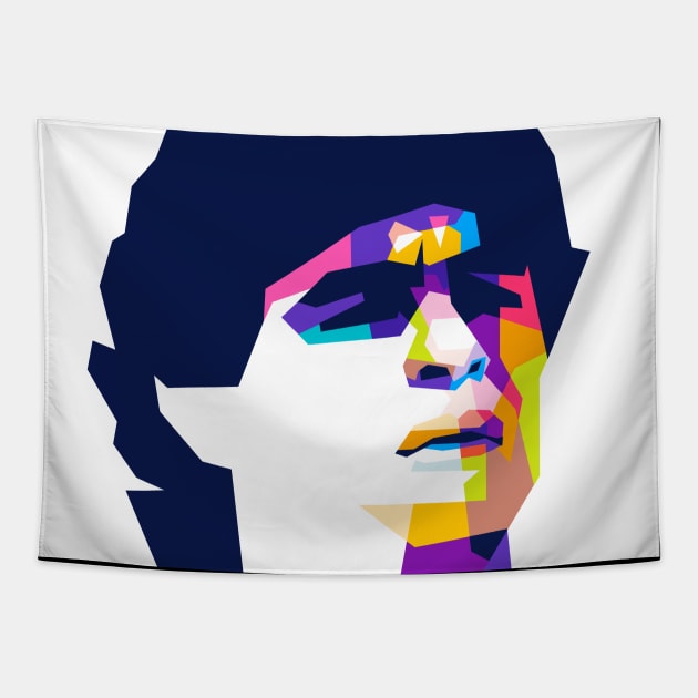 Diego Maradona Tapestry by Dethector