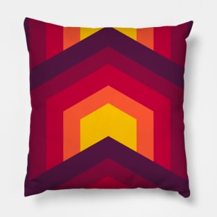 Abstract Geometric Pattern in Bright Colors Pillow