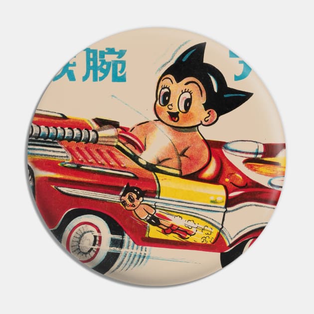 Astro Boy in a Car Version II Pin by offsetvinylfilm