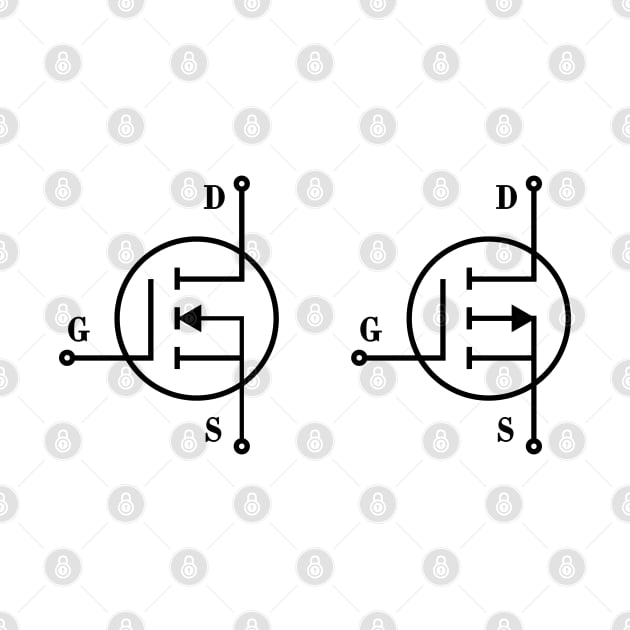 Mosfet Symbol by ScienceCorner