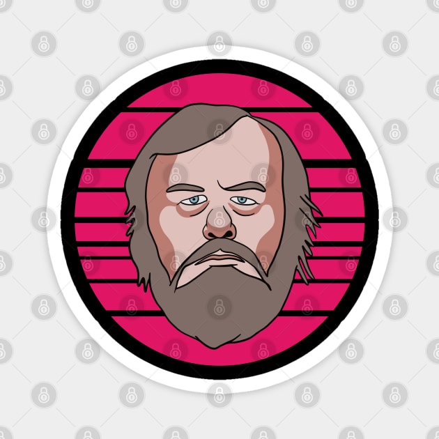 Slavoj Zizek - 80s Sunset Magnet by isstgeschichte