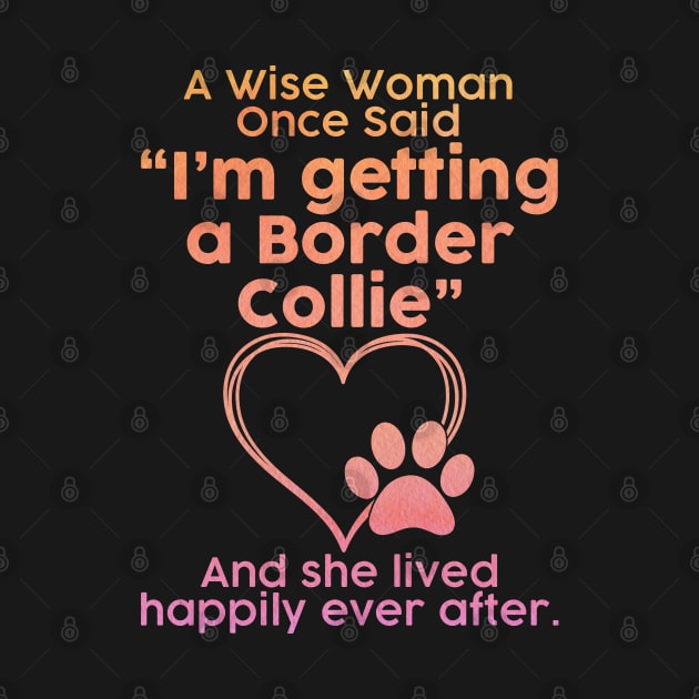 Border Collie. Perfect fitting present for mom girlfriend mother boyfriend mama gigi nana mum uncle dad father friend him or her by SerenityByAlex