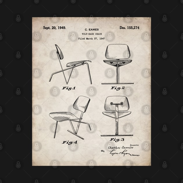 Eames Chair Patent - Designer Modern Design Art - Antique by patentpress