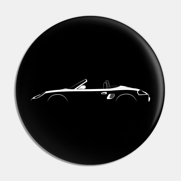 Porsche Boxster (986) Silhouette Pin by Car-Silhouettes