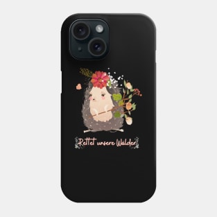 Igel Wald Retten Prinzessin Blumen Süß Phone Case