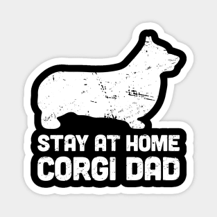 Corgi - Funny Stay At Home Dog Dad Magnet