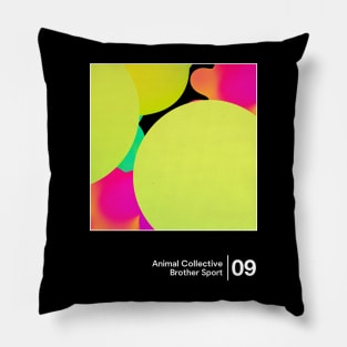 Animal Collective / Minimal Graphic Design Tribute Pillow