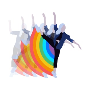 Girl Dancing with Rainbow T-Shirt