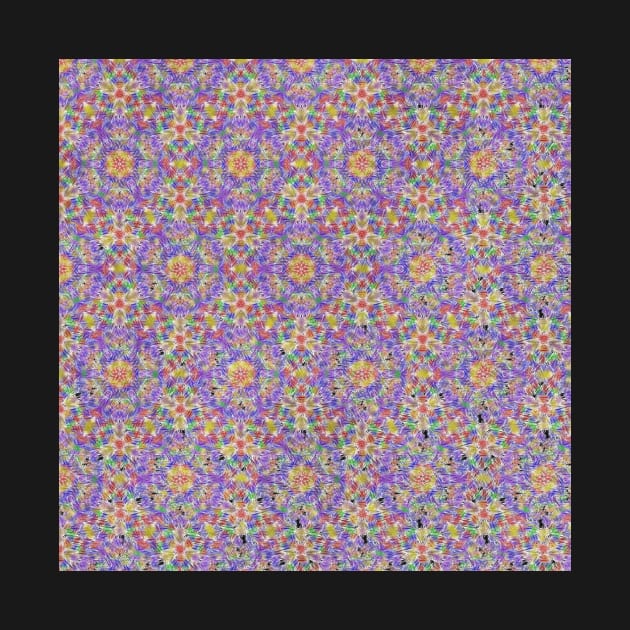 Colorful Streaks Symmetry Seamless Pattern by Kanika Behari Studio