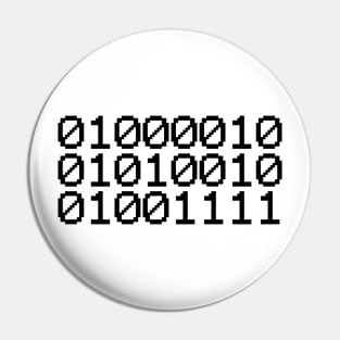 BINARY BRO Pin