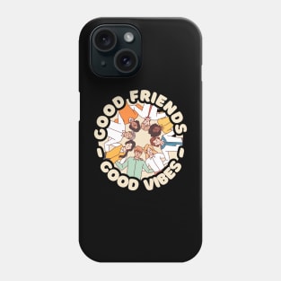 Good Friends Good Vibes Pastel Phone Case