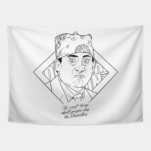 Prison Mike Tapestry by BrayInk