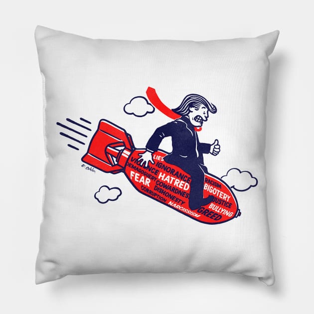 Dr. Dumbf…ck Pillow by victorcalahan