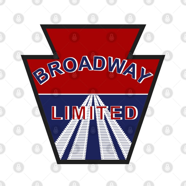 Broadway Limited Streamliner Train Drumhead by Railway Tees For All