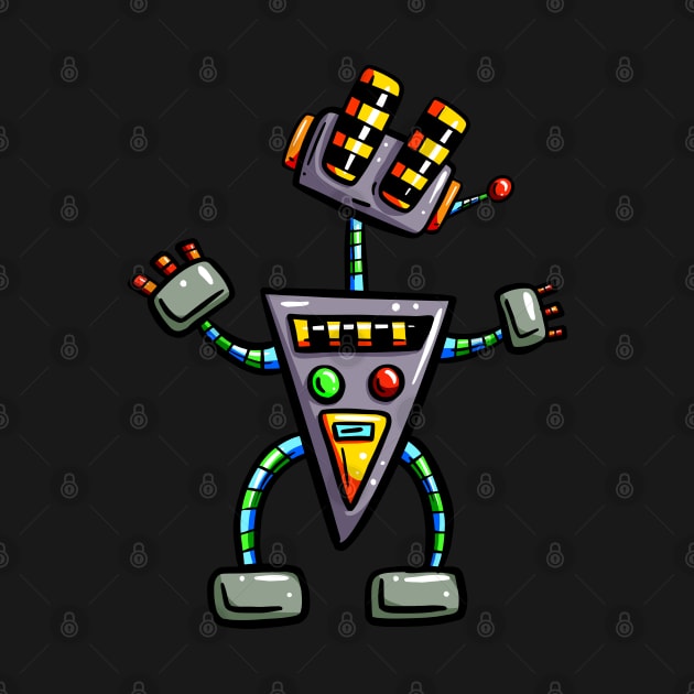 Far Out Cartoon Robot by Squeeb Creative