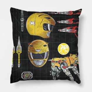 Yellow Power Weapons Pillow