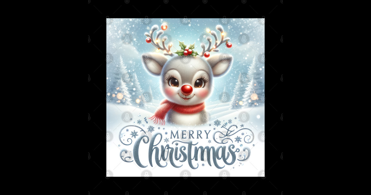 Merry Christmas From Rudolph - Merry Christmas From Rudolph - Sticker ...