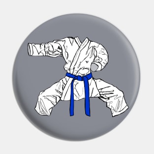 Martial Arts: Katate Gi Blue Belt Pin