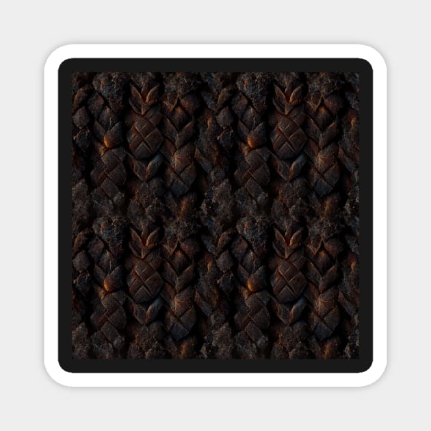 Dark Nordic pattern, model 7 Magnet by Endless-Designs